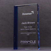 Velaric Crystal Block Blue Trophy