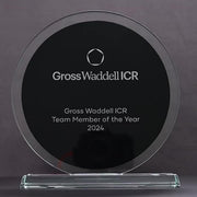 Altra Circle Glass Black Trophy