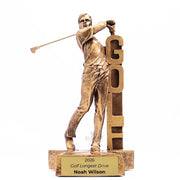 Golf Drive Male Trophy