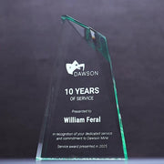 Torgo Acrylic Green Trophy
