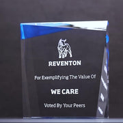 Acrylic Blue Prism Trophy