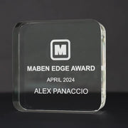 Acrylic Paperweight Trophy