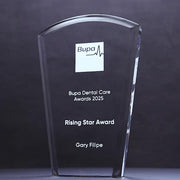 Acrylic Blue Solar Trophy