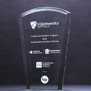 Acrylic Green Solar Trophy
