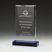Acrylic Blue Mirror Trophy