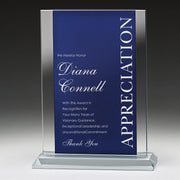 Pledge Blue Crystal Trophy