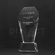 Achievement Diamond Optical Crystal Trophy