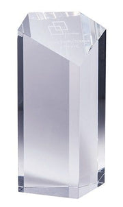 Crystal Clarity Superman Cube Trophy