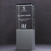 Foundry Crystal Block Colour Trophy