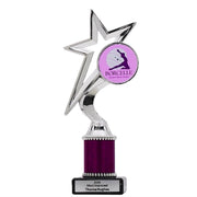 Dance Silver Logo Star Purple