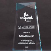 Spire Acrylic Light Blue Award