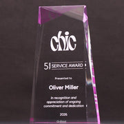 Spire Acrylic Pink Award