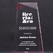 Spire Acrylic Red Award