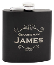 Laserable Matte Black Flask