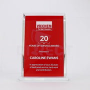Advert Red Glass Trophy