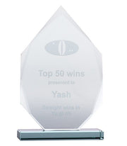 Jade Glass Arrowhead Trophy