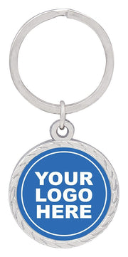 Silver Link Logo Keychain