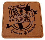 Leatherette Coaster Rawhide