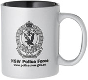 Laserable Silver Coffee Mug 325ml