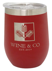 Maroon Wine Tumbler