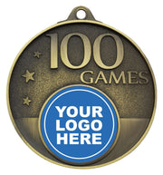100 Games Milestone Medal Gold