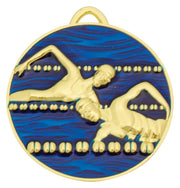 Colorant Painted Swimming Medal
