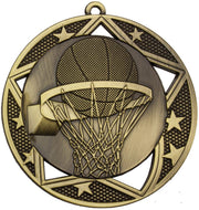 Basketball Star Cutout Medal