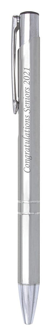Ballpoint Pen Aluminium Silver with Chrome