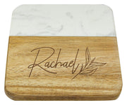Acacia & Marble Coaster