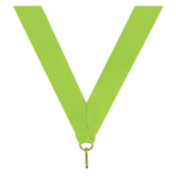 Neon Green V Neck Ribbon