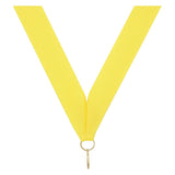 Yellow V Neck Ribbon