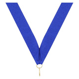Blue V Neck Ribbon