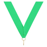 Green V Neck Ribbon