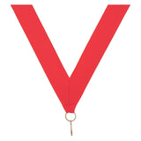 Red V Neck Ribbon