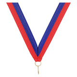 Red Blue V Neck Ribbon