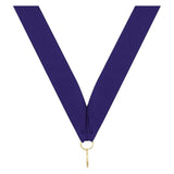 Purple V Neck Ribbon