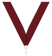Maroon V Neck Ribbon