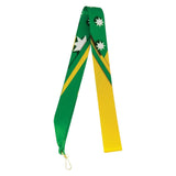 Australia Theme Green Gold Ribbon