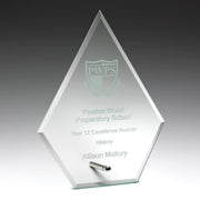 Arrow Glass Plaque Trophy