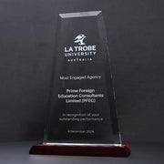Glass Red Guardian Trophy