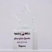 Crystal Mini Star Colour Trophy