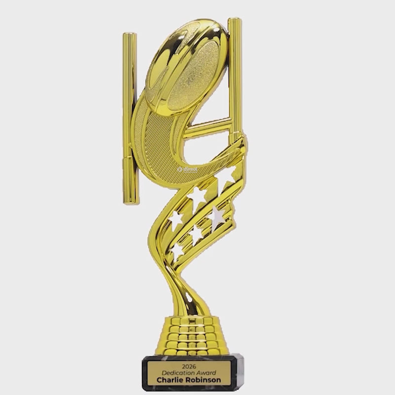 Rugby Gold Trophy - product video