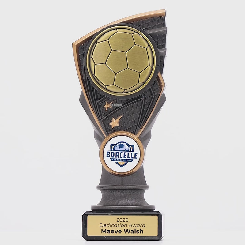 Onyx Mini Football Trophy - product video