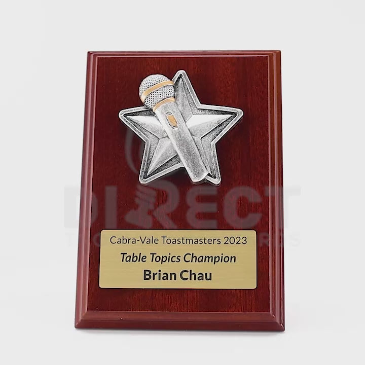 Plaque Peak Public Speaking