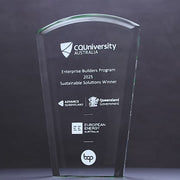 Acrylic Green Solar Trophy