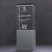 Foundry Crystal Block Colour Trophy