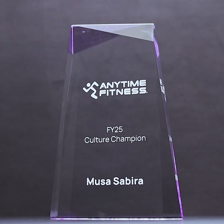 Acrylic Ballast Purple Trophy