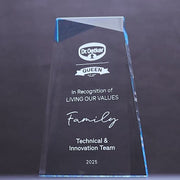 Acrylic Ballast Blue Trophy