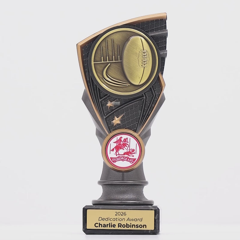 Onyx Mini Aussie Rules Trophy - product video