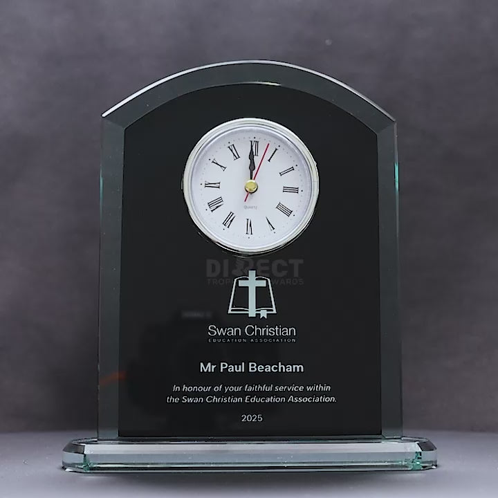 Pax Glass Clock 185mm